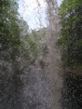 Inside the waterfall